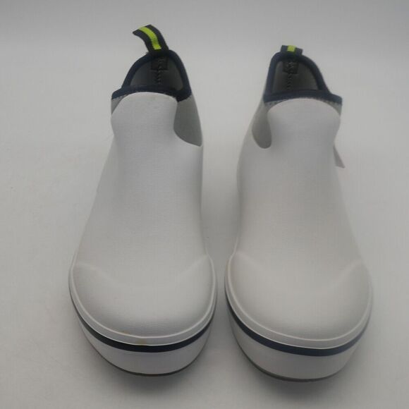 NEW Dry Code Men's 8 Deck Fishing Rain Ankle Boots Waterproof Pull On White - Picture 2 of 10